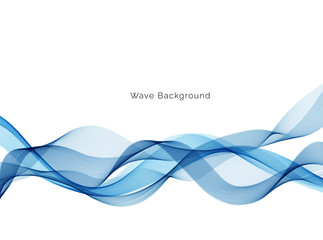 Naklejka premium Modern wave background with blue swirling lines