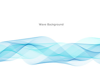 Blue wave modern stylish background