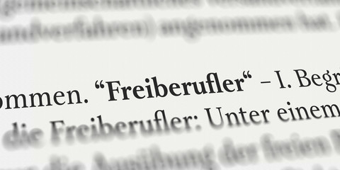 Freiberufler im Buch