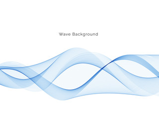 Blue wave modern stylish background
