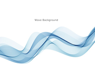 Abstract blue wave background