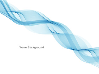 Blue wave modern stylish background