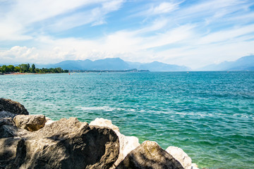 View from Desenzano sul Garda lake, Lombardy - Italy
