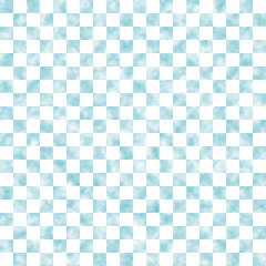 市松模様　空　水色　S