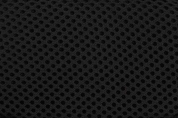 Black weave textured fabric material background