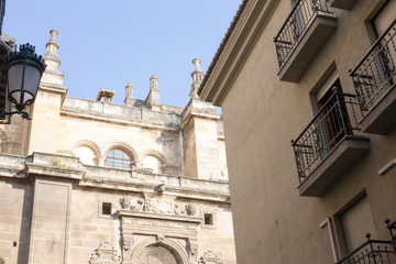 Fototapeta na wymiar Architecture historical buildings in Granada Spain summer evening