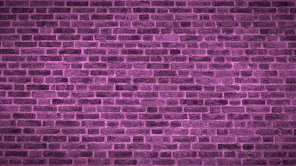 Fototapeta na wymiar Pink Brick Wall Texture Panoramic