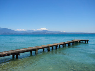 Pier at the Lago di Garda