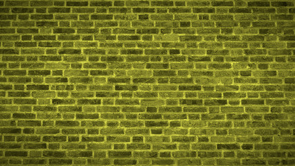 Yellow Brick Wall Texture Panoramic