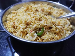 delicious Kerala egg biriyani(Special Indian dish) on a table