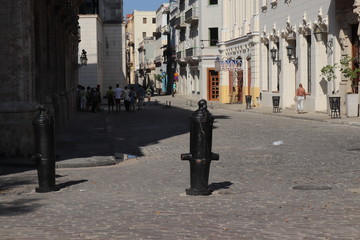 キューバのハバナの旧市街
