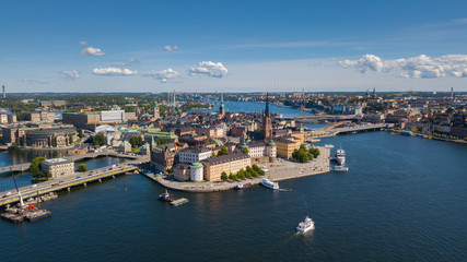 Naklejka na ściany i meble Sweden / Stockholm City / Stockholm Stad / Stockholm stadhuset / Stockholm City Hall / Gamla stan