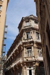 キューバのハバナの旧市街