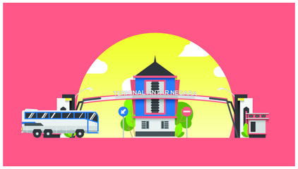Naklejka premium building vector illustration