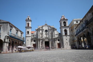 キューバのハバナのカテドラル広場
Plaza de la Catedralにあるハバナ大聖堂　Catedral de San Cristóbal de La Habana