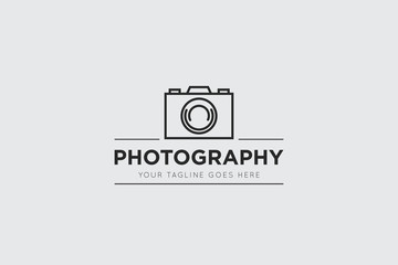 camera photography logo, studio icon and symbol vector illustration