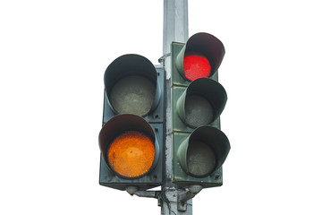 Traffic Light with white Background