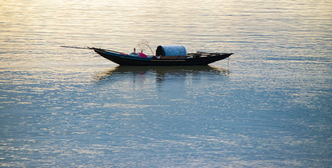 fishing boat in the sea