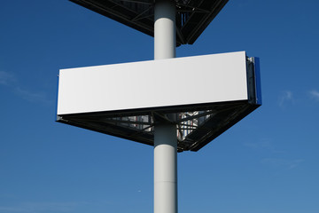 Blank billboard for advertisement with sky