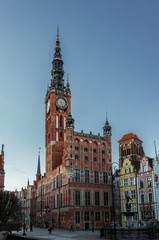 The old town of Gdansk in Poland
