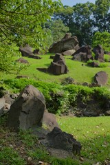旧芝離宮恩賜庭園　夏の緑と岩の造形
