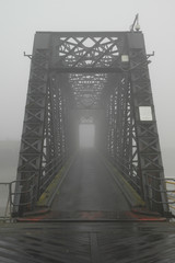 Tilbury Ferry Landing Stage Bridge in Mist