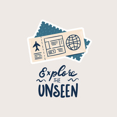 Adventure tourism, travel abroad, summer vacation trip, hiking and backpacking, camping, outdoor recreation decorative elements isolated on white background. Cute cartoon colorful vector illustration.