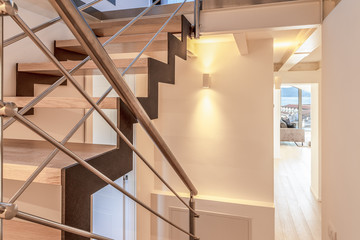 Staircase in a modern apartment