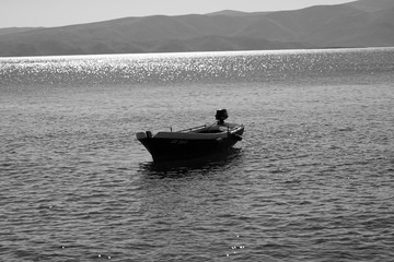 boat on the river vacation corona covid-19 virus lock down