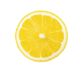 lemon slice on a white background