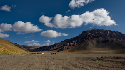 Central Asia. Tajikistan. High-altitude valleys of the North-Eastern section of the Pamir tract near the border with Kyrgyzstan.