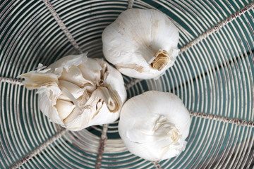Knoblauch Gemüse Pflanze Gesund Garten Hochbeet
