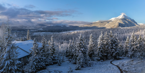 Snowy Mountain Pano