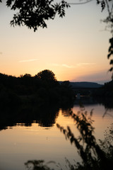 Saar, Fluss, River, Sonnenuntergang, Sunser, Natur