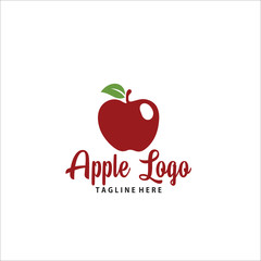 apple logo design icon silhouette vector