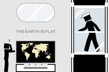Modern conspiracy theory claims that the Earth is flat