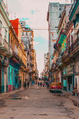 Street in Havana Cuba - obrazy, fototapety, plakaty