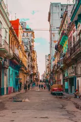 Zelfklevend Fotobehang Havana Street in Havana Cuba
