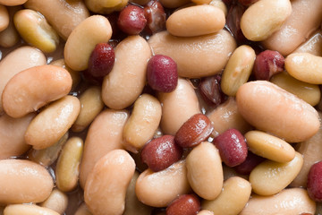 mixed bean salad food background