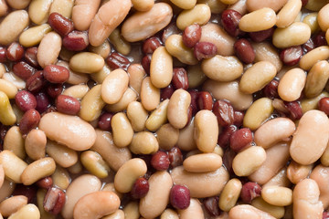 mixed bean salad food background