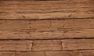 Brown horizontal natural wooden background texture