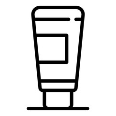 Wrinkles cream tube icon. Outline wrinkles cream tube vector icon for web design isolated on white background