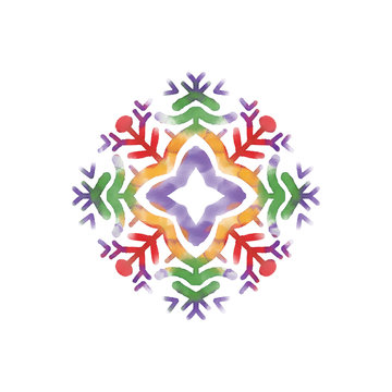 Printable design of watercolor floral artwork