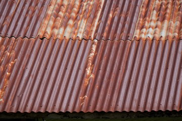 Obraz na płótnie Canvas Photo of old rusty tin roof