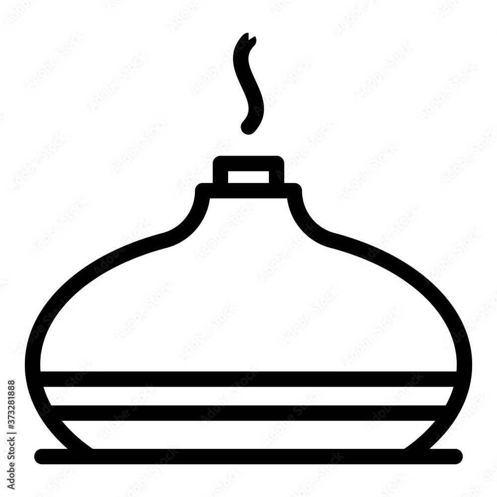 Poster lamp diffuser icon. outline lamp diffuser vector icon for web design isolated on white background