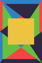 Color geometric design, vector background.