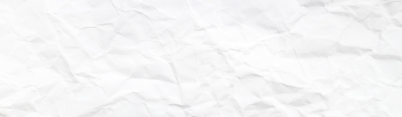 Crumpled paper or white texture background