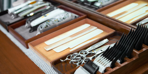 Vintage tools barber