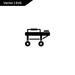 Hospital equipment icon. Hospital equipment vector.