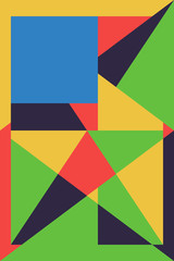 Color geometric design, vector background.
